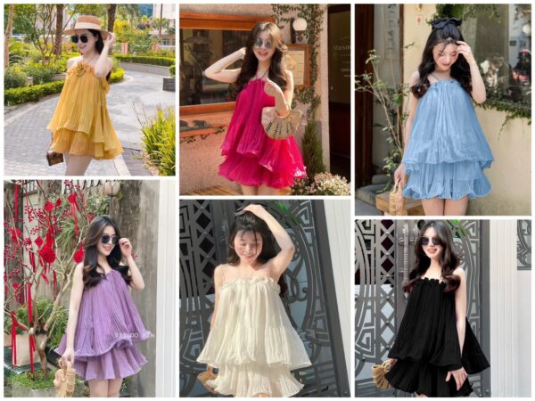 Dập ly chân váy rể quạt