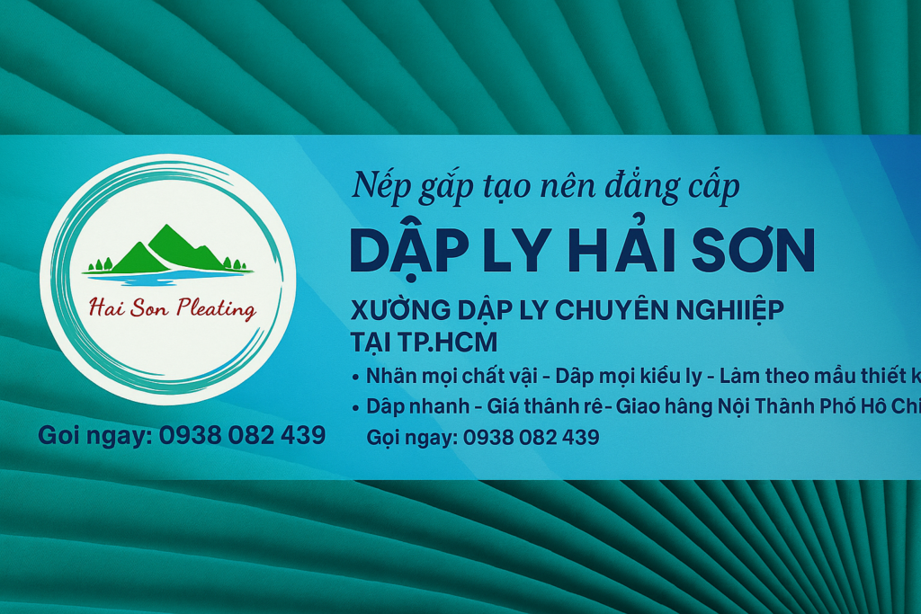 Dập ly vải Hải Sơn nhận gia công nhiều loại vải thời trang với đường ly sắc nét và đều đẹp